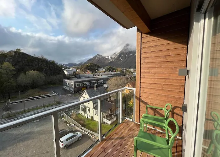 아파트 Lofoten Penthouse 스볼베르